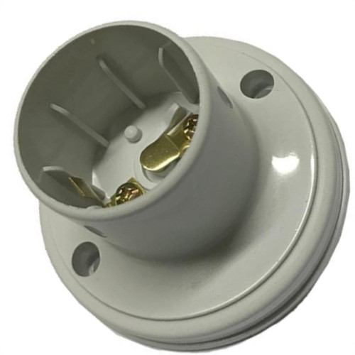 Kit C/2 - Soquete E27 Teste De Lâmpada Branco Com Borne B... Kit C/2 - Soquete E27 Teste De Lâmpada Branco Com Borne B...