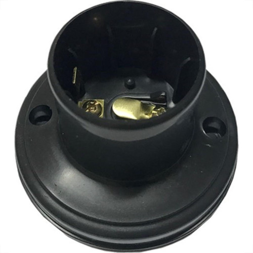 Kit C/4 - Soquete E27 Teste De Lâmpada Preto Com Borne Bo... Kit C/4 - Soquete E27 Teste De Lâmpada Preto Com Borne Bo...