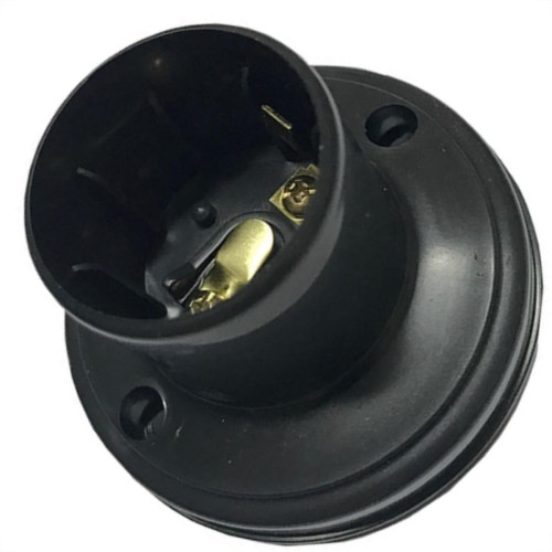 Kit C/4 - Soquete E27 Teste De Lâmpada Preto Com Borne Bo... Kit C/4 - Soquete E27 Teste De Lâmpada Preto Com Borne Bo...