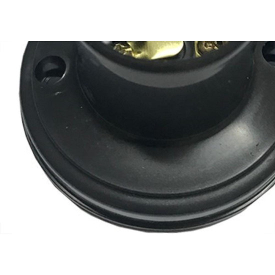 Kit C/4 - Soquete E27 Teste De Lâmpada Preto Com Borne Bo... Kit C/4 - Soquete E27 Teste De Lâmpada Preto Com Borne Bo...