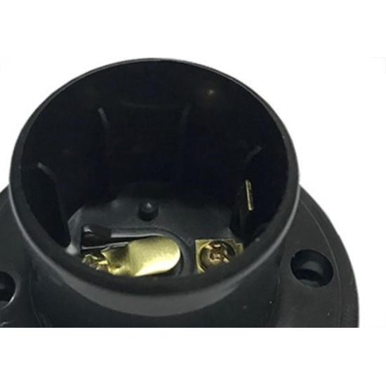 Kit C/4 - Soquete E27 Teste De Lâmpada Preto Com Borne Bo... Kit C/4 - Soquete E27 Teste De Lâmpada Preto Com Borne Bo...