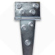 Dobradica Leme Zincada Loth 06'' 23406 - Kit C/12 Dobradica Leme Zincada Loth 06'' 23406 - Kit C/12