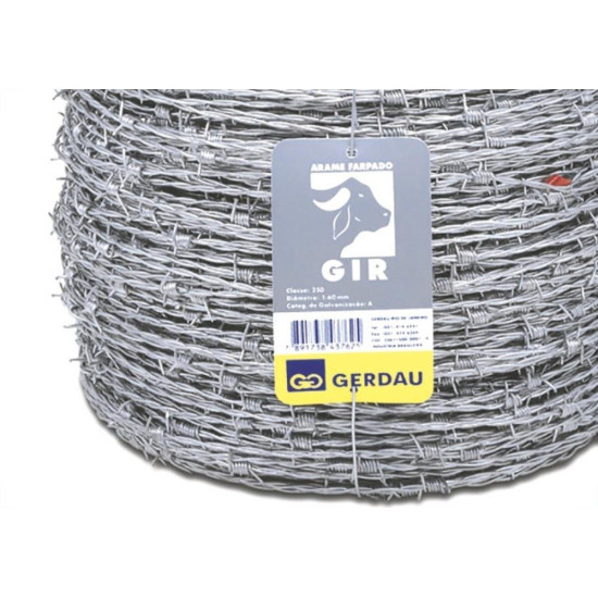 Arame Farpado Gerdau 1,60 ''Gir'' Rl500M Arame Farpado Gerdau 1,60 ''Gir'' Rl500M