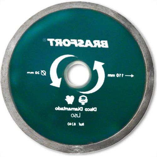 Disco Diamantado Brasfort Liso Agua 110Mm 8240 Disco Diamantado Brasfort Liso Agua 110Mm 8240