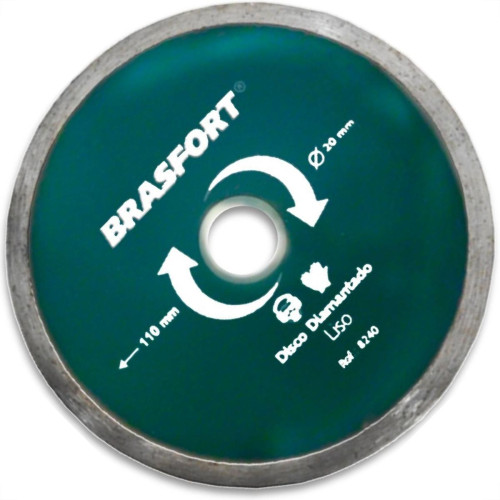 Disco Diamantado Brasfort Liso Agua 110Mm 8240 Disco Diamantado Brasfort Liso Agua 110Mm 8240