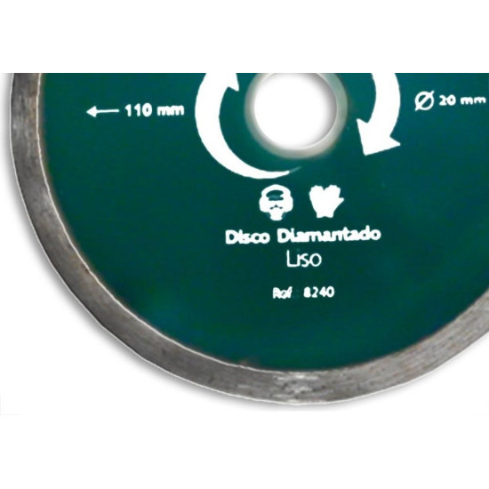 Disco Diamantado Brasfort Liso Agua 110Mm 8240 Disco Diamantado Brasfort Liso Agua 110Mm 8240