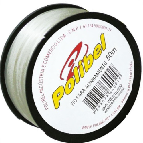 Linha Pedreiro 1 Fio Polibel 50M 36 - Kit C/12 Linha Pedreiro 1 Fio Polibel 50M 36 - Kit C/12