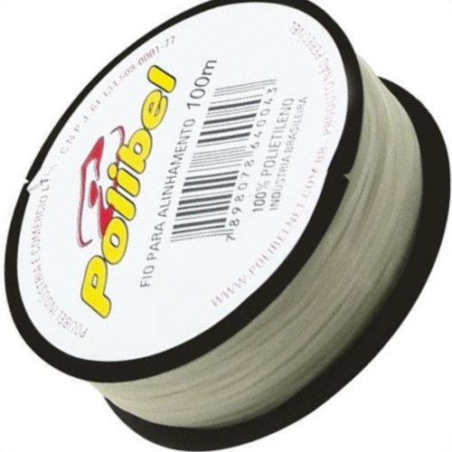 Linha Pedreiro 1 Fio Polibel 100M 43 - Kit C/12 Linha Pedreiro 1 Fio Polibel 100M 43 - Kit C/12