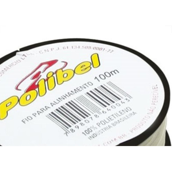 Linha Pedreiro 1 Fio Polibel 100M 43 - Kit C/12 Linha Pedreiro 1 Fio Polibel 100M 43 - Kit C/12