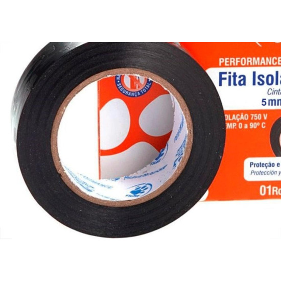 Kit C/4 - Fita Isolante Tigre 5M X 19Mm 