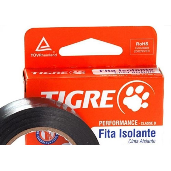 Kit C/3 - Fita Isolante Tigre 20M X 19Mm 