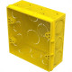 Caixinha Luz Plastica 4X4 Tigre Flex Amarela - Kit C/12
