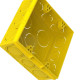 Caixinha Luz Plastica 4X4 Tigre Flex Amarela - Kit C/12