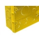 Caixinha Luz Plastica 4X4 Tigre Flex Amarela - Kit C/12