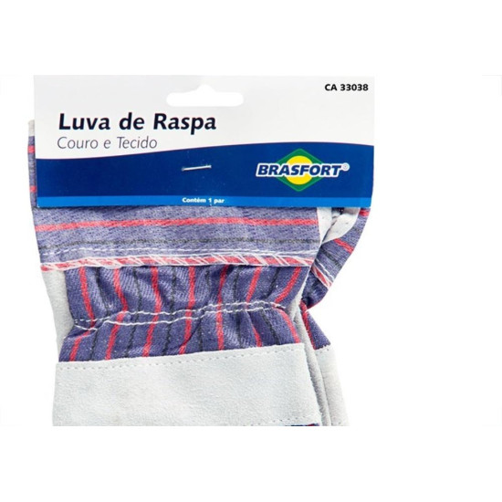 Luva Raspa Tecido Brasfort Par 8544 Luva Raspa Tecido Brasfort Par 8544