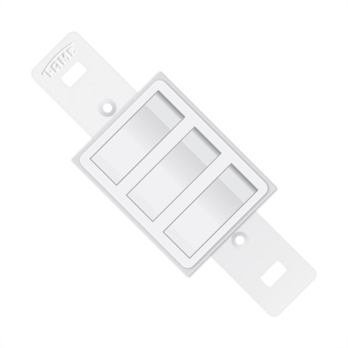 Conjunto Fame 4X2 Branco Sem Placa 3Simples 