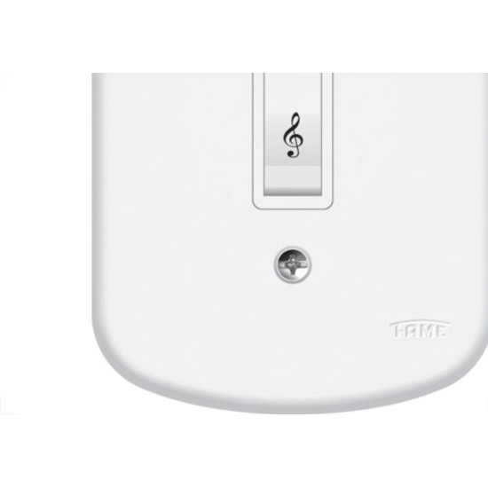 Conjunto Fame 4X2 Branco Com Placa 1Campainha 