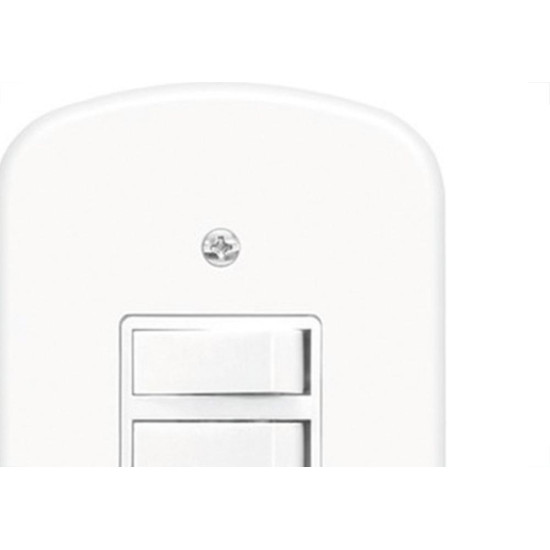 Conjunto Fame 4X2 Branco Com Placa 2Paralelos 