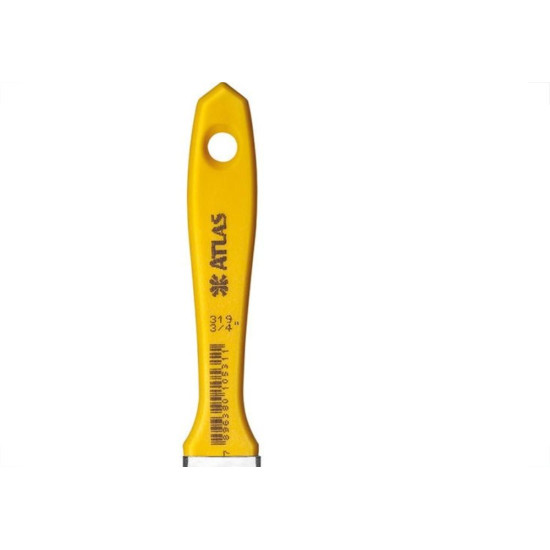 Pincel Trincha Pintura Atlas 319 X 3/4'' Amarela 319/2 - Kit C/12 Pincel Trincha Pintura Atlas 319 X 3/4'' Amarela 319/2 - Kit C/12