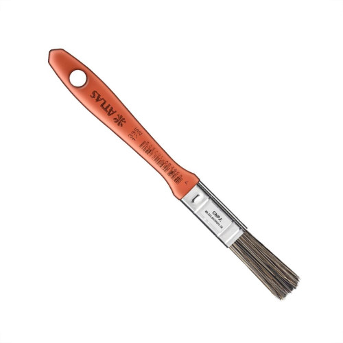 Pincel Trincha Pintura Atlas 395 X 1/2'' Laranja 395/1 - Kit C/12 Pincel Trincha Pintura Atlas 395 X 1/2'' Laranja 395/1 - Kit C/12