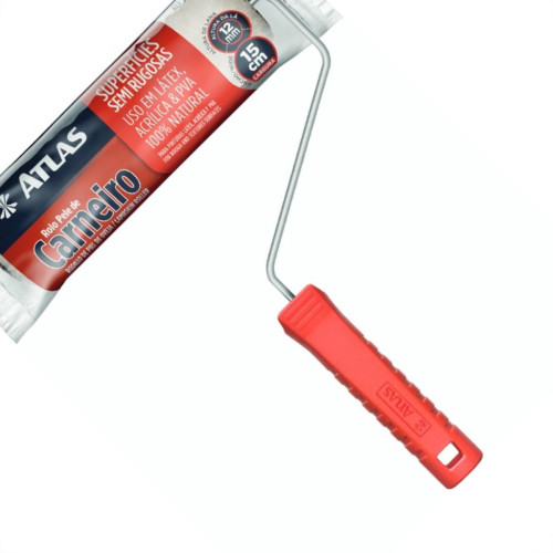 Rolo La Atlas Pele 1A. 15Cm Com Cabo 306/15 Rolo La Atlas Pele 1A. 15Cm Com Cabo 306/15