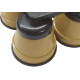 Pe Geladeira/Fogao Plastico Redondo Pratic Bege Pe Geladeira/Fogao Plastico Redondo Pratic Bege