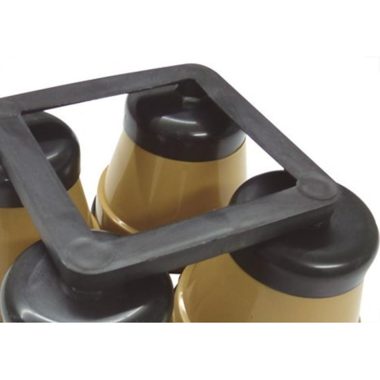 Pe Geladeira/Fogao Plastico Redondo Pratic Bege Pe Geladeira/Fogao Plastico Redondo Pratic Bege