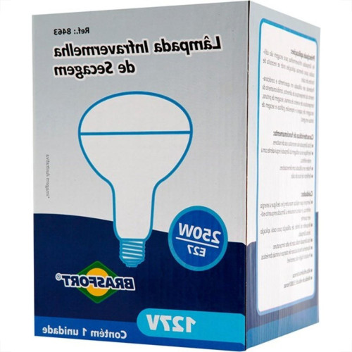 Lampada Secagem Infra-Vermelho Brasfort 250 X 127V 8463 Lampada Secagem Infra-Vermelho Brasfort 250 X 127V 8463