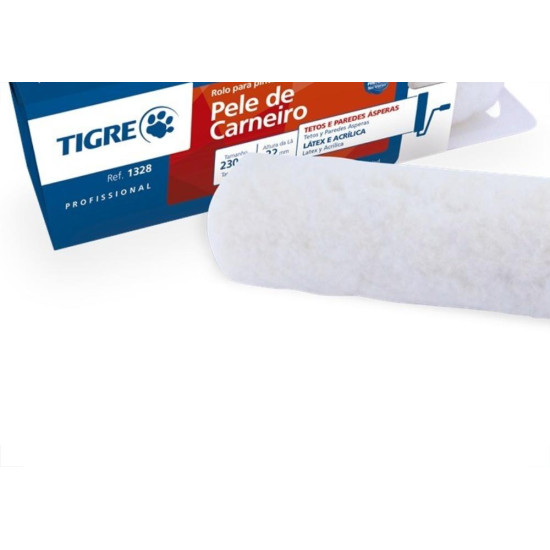 Rolo La Tigre Carneiro Pele Carneiro 23Cm Sem Cabo Rolo La Tigre Carneiro Pele Carneiro 23Cm Sem Cabo