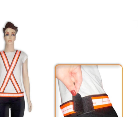 Colete Para Sinalizacao ''X'' Nikokit Laranja Uso Dia Colete Para Sinalizacao ''X'' Nikokit Laranja Uso Dia