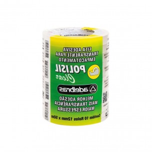 Fita Adesiva Transparente Adelbras 12X50 - Kit C/10