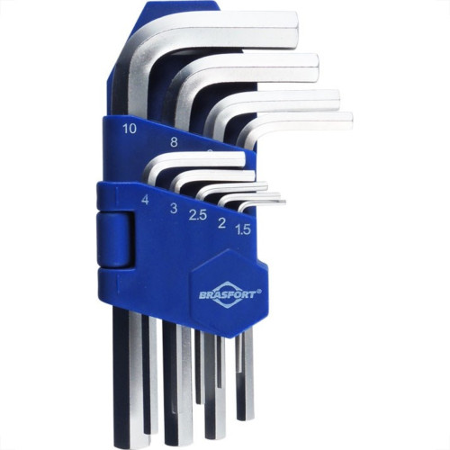 Chave Allen Brasfort 1,5 A 10Mm Com Suporte Com 09 Pecas 7829 Chave Allen Brasfort 1,5 A 10Mm Com Suporte Com 09 Pecas 7829