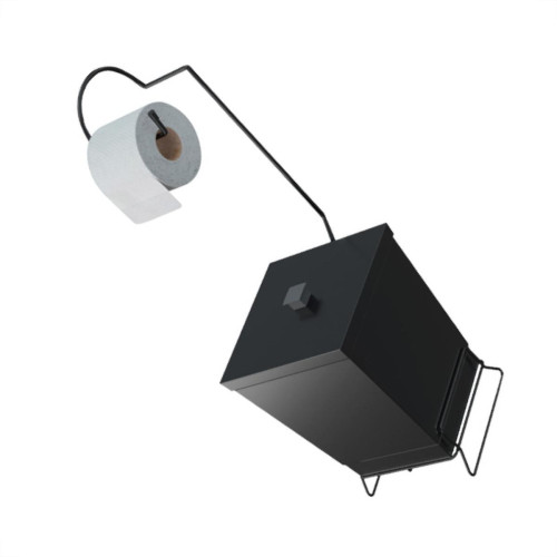 Stolf Lixeira C/Sup.Papel Hig. Bl.Pr Stolf Lixeira C/Sup.Papel Hig. Bl.Pr