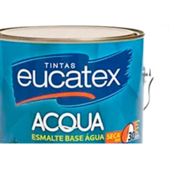Eucatex Tinta Esmalte Brilho Base Agua 1/4 Branco Eucatex Tinta Esmalte Brilho Base Agua 1/4 Branco