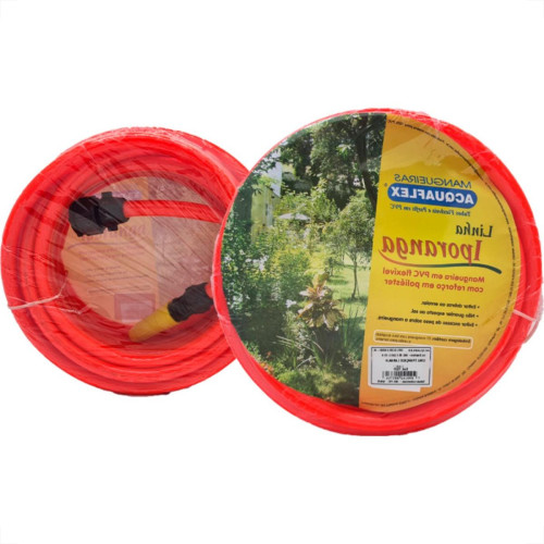Acquaflex Mangueira Malha Trançada Aquaflex Laranja 15Mt Acquaflex Mangueira Malha Trançada Aquaflex Laranja 15Mt