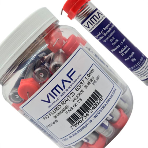 Vimaf Solda Tubo 1,0Mm 63/37 Vimaf Solda Tubo 1,0Mm 63/37