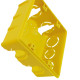 Mondiale Caixinha Luz Pvc 4 X 4 Ama - Kit C/50 Pc Mondiale Caixinha Luz Pvc 4 X 4 Ama - Kit C/50 Pc