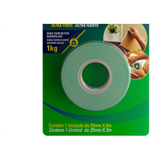 Tek Fita Dupla Face Acr/ 25X 2M/Int