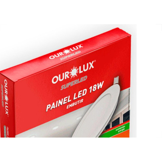 Ourolux Lum.Led Emb Red Ouro 18W 2,7K-3206A Ourolux Lum.Led Emb Red Ouro 18W 2,7K-3206A
