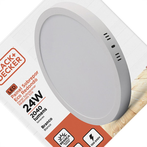 Black Lum.Led B&D Sob Eco Br Red 24W 6,5K Black Lum.Led B&D Sob Eco Br Red 24W 6,5K