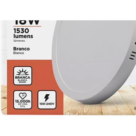 Black Lum.Led B&D Sob Eco Br Red 18W 6,5K Black Lum.Led B&D Sob Eco Br Red 18W 6,5K