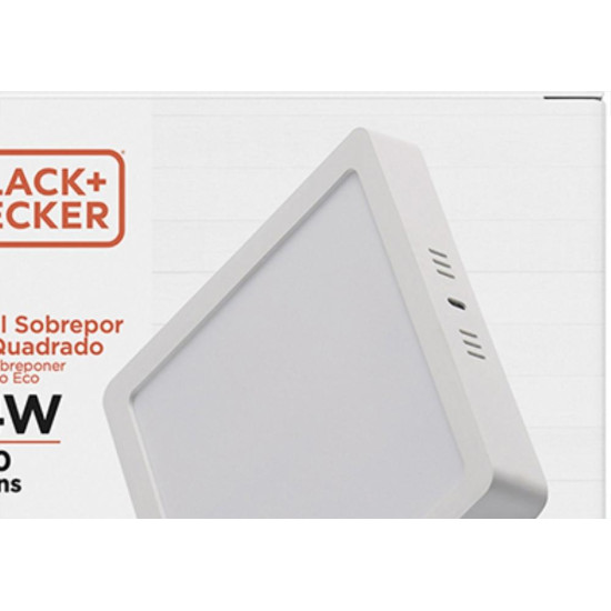 Black Lum.Led B&D Sob Eco Br Qdr 24W 6,5K Black Lum.Led B&D Sob Eco Br Qdr 24W 6,5K