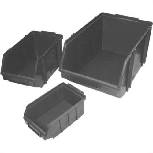 Caixaplast Gaveteiro P/Prateleira Preto 03 - Kit C/72 Pc Caixaplast Gaveteiro P/Prateleira Preto 03 - Kit C/72 Pc