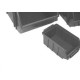 Caixaplast Gaveteiro P/Prateleira Preto 05 - Kit C/30 Pc