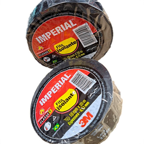 3M Fita Isolante Imperial 20 Mts - Kit C/10 Pc 3M Fita Isolante Imperial 20 Mts - Kit C/10 Pc