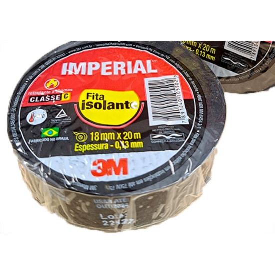 3M Fita Isolante Imperial 20 Mts - Kit C/10 Pc 3M Fita Isolante Imperial 20 Mts - Kit C/10 Pc