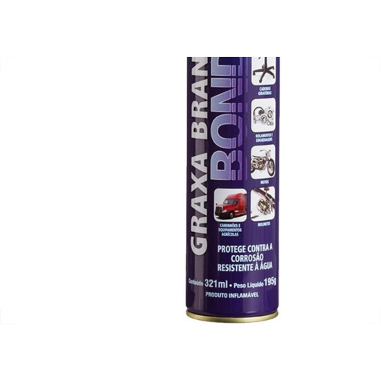 Garin Graxa Em Spray Branca 321Ml Garin Graxa Em Spray Branca 321Ml