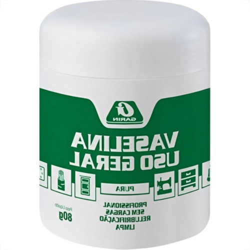 Garin Vaselina. Industrial Pasta Bca Pura 80G - Kit C/12 Un
