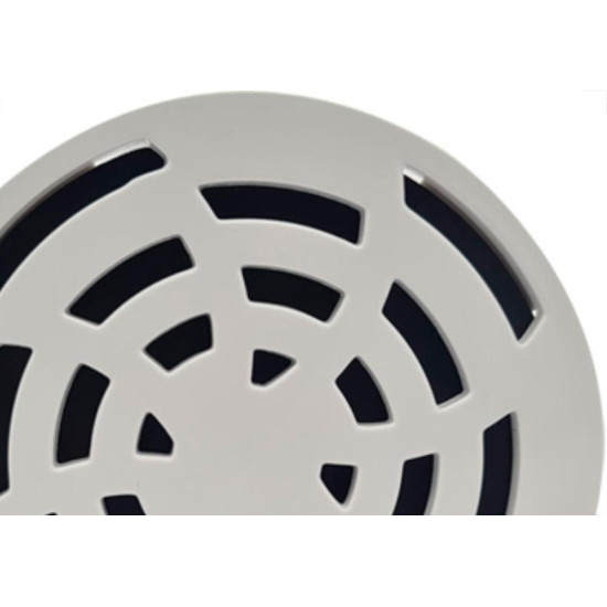 Luconi Grelha Rot. Redonda 100Mm Br - Kit C/10 Un