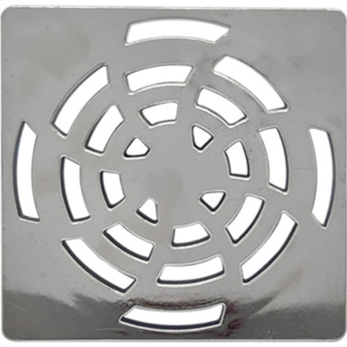 Luconi Grelha Quadrada 100Mm Cr - Kit C/10 Un